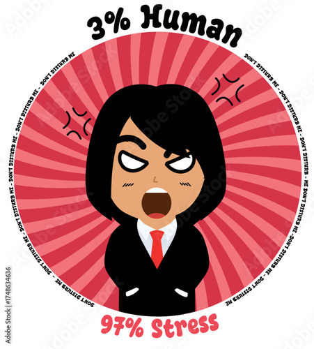 Woman expressing intense frustration