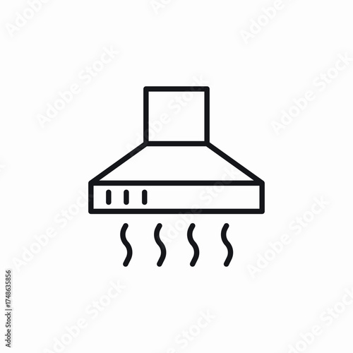 aspirator hood icon sign vector