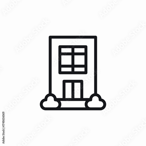 building apartment icon sign vector