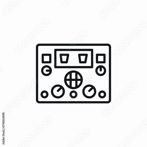 ship radar icon sign vector
