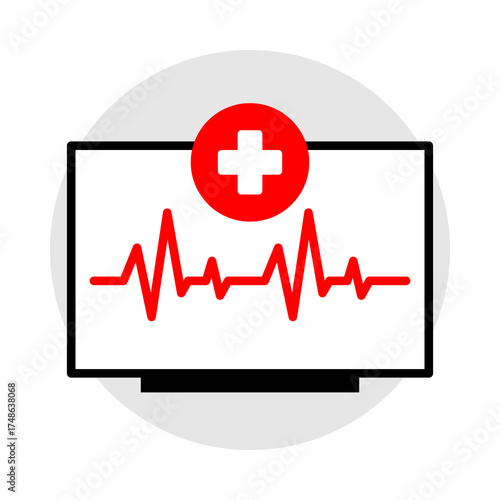 Online Appointment Icon, Virtual doctor booking, Health service scheduling, Online healthcare appointments, Digital medical appointments, and Telemedicine booking. Vector illustration.