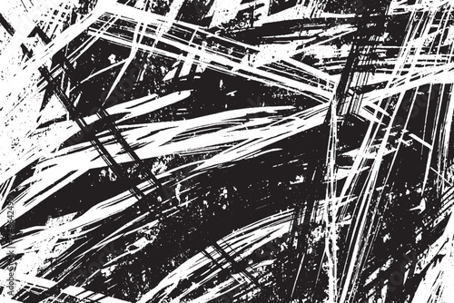 Extreme White Scratch and Dynamic Motion Abstract Grunge Texture

