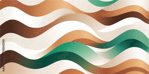 Abstract wavy lines background with some dynamic light and color