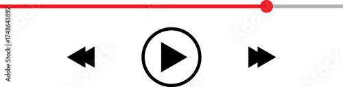 Simple play button and progress bar for media controls