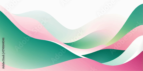 Colorful abstract vector wave design background for web banner and modern wallpaper illustration