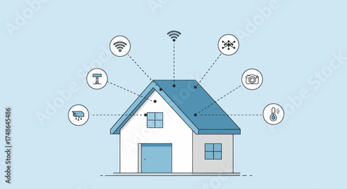 Smart Home Automation System with Connected Devices and Wireless Technology
