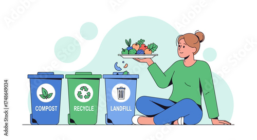 Sorting Food Waste: Promoting Ethical and Environmentally-Conscious Food Disposal.