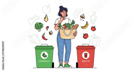 Sorting Food Waste: A Visual Guide to Composting and Sustainable Consumption