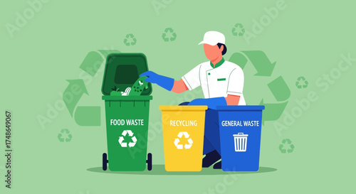 Sorting Waste: A Chef's Contribution to Sustainable Environmental Practices and Recycling