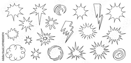 Different styles of shocks and boon