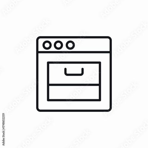 gas stove icon sign vector