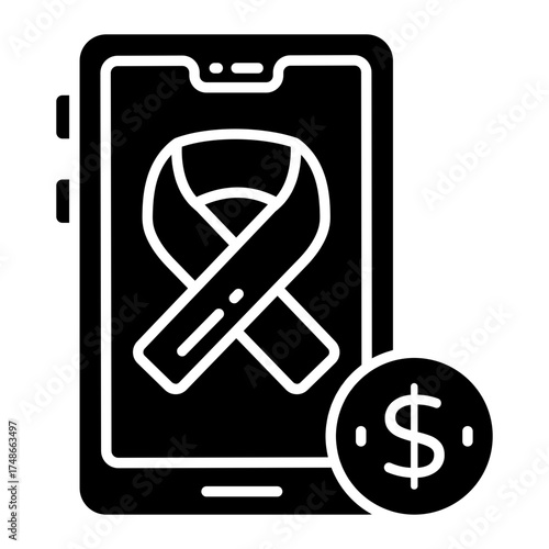 Modern vector design of cancer charity 