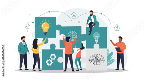 Teamwork And New Ideas: Collaborative Puzzle Solving for Innovation And Success