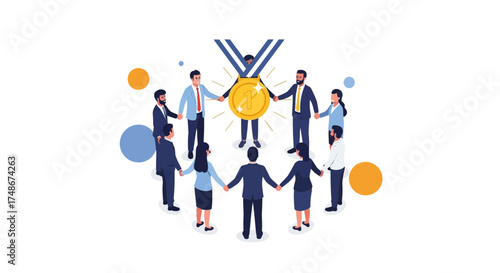 Teamwork Celebrates A Big Win, Recognizing Cooperative Spirit, And Collective Triumph