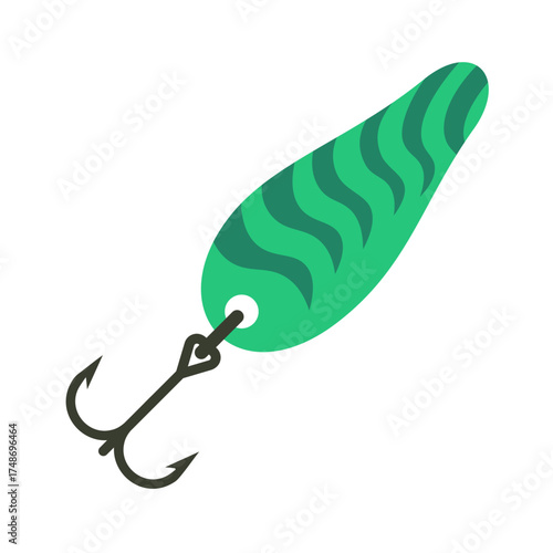 Fishing lure vector. Bait icon