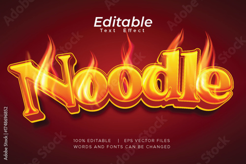 editable chicken text effect with fire decoration