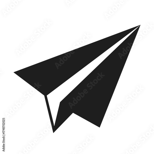 paper plane flat vector icon