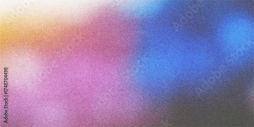 Abstract purple and pink watercolor paint texture on vintage grunge paper