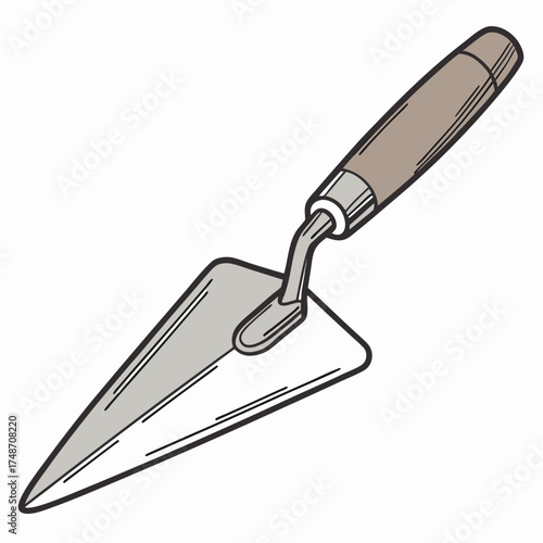 trowel isolated on white background