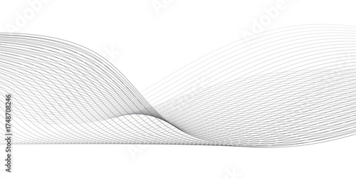 Abstract voice sound wave pattern element, Voice sound wave liens and audio technology background.	