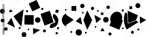Dynamic Animated Vector Silhouette Geometric Shapes Loop - Abstract Tech	