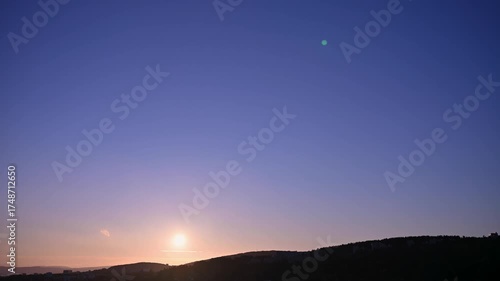 Quiet Nordic Sunset Timelapse over the Valley