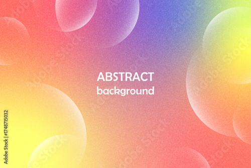 vector trend modern minimalism abstract colorful background with bubbles 