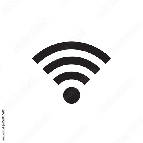 Wi-Fi Signal Icon: A sleek, modern Wi-Fi symbol representing seamless connectivity. The design offers a sense of modernity and innovation.