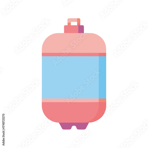 3d propane tank icon in minimal pastel style