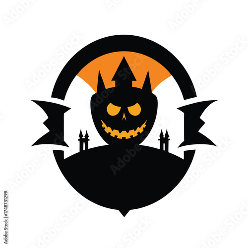 spooky halloween invitation card design