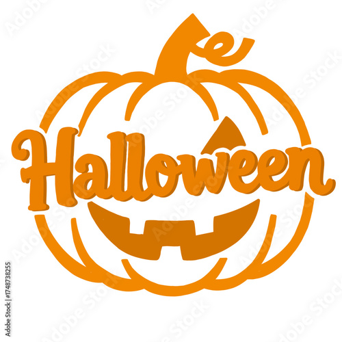 Diseño Halloween calabaza.