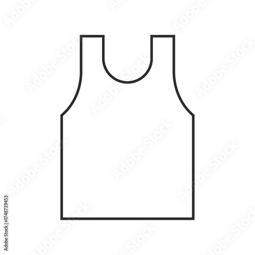 タンクトップ、洋服、ファッション、コーディネート、おしゃれのイラスト