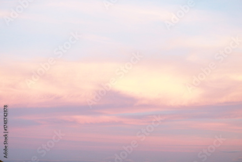 colorful glowing sunset