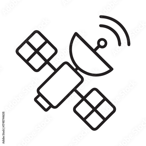 Space Sentinel: Depicting a sleek satellite orbiting the Earth, diligently relaying signals through space, serving as an indispensable link in global communication networks.