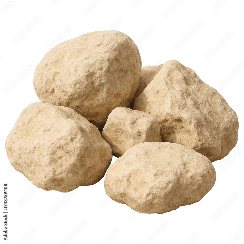 Obraz premium Natural Beige Desert Stone Cluster
