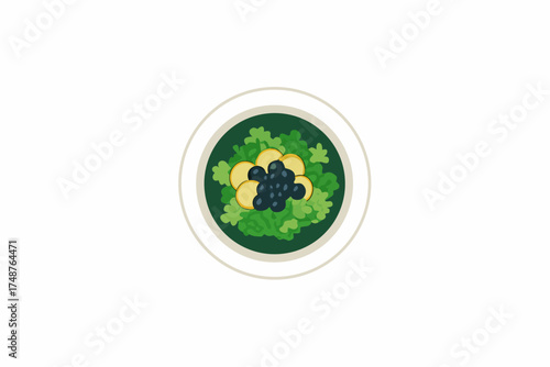 A conceptual illustration of the Mexico and South Korea flags on a sphere symbolizing global ecology and conservation