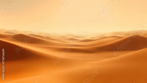 Wallpaper Mural Vast Golden Desert Dunes Under a Clear Sky. Torontodigital.ca