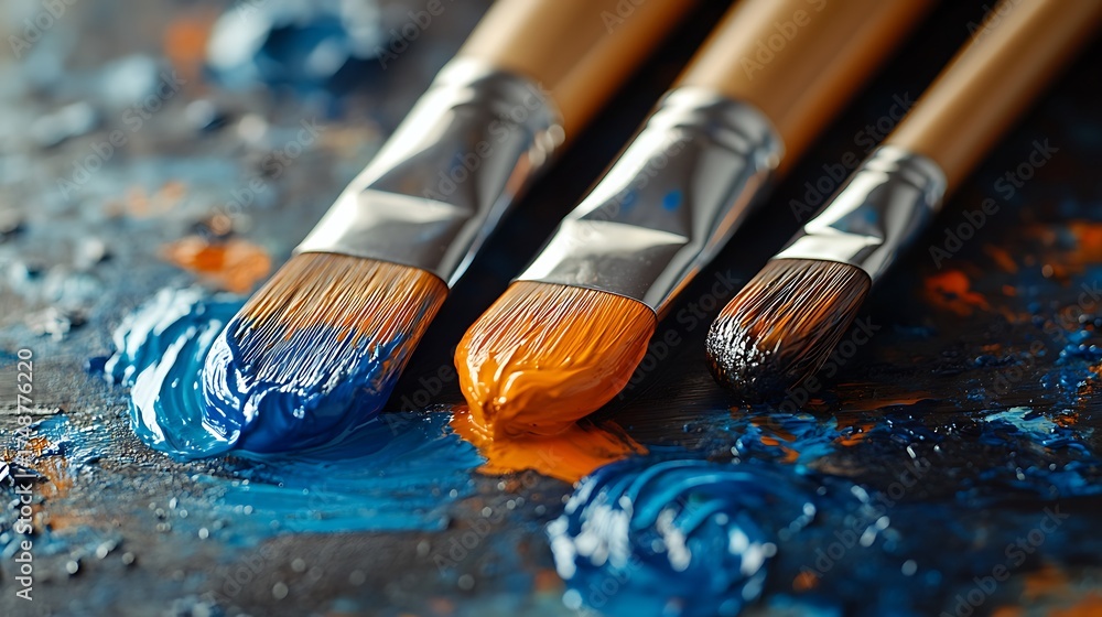 Fototapeta premium Artful Strokes Palette Dreams.