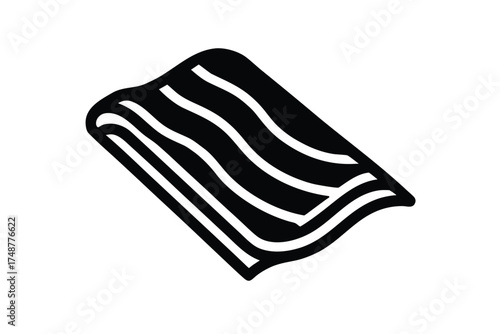 beach towel silhouette vector art