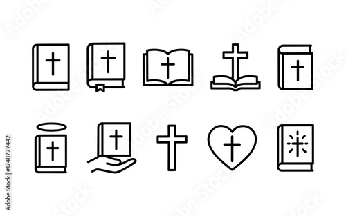 Cross symbol. Three crosses. Calvary. Vector.	