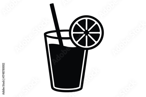 fruit punch silhouette vector art