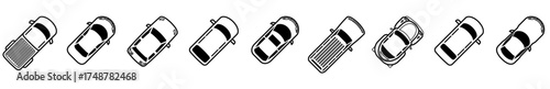 parked vehicles from above