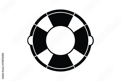 safety buoy silhouette vector art