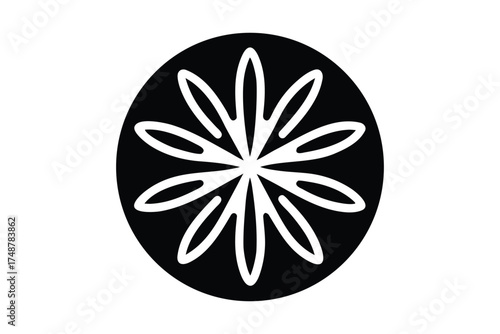 sand dollar silhouette vector art