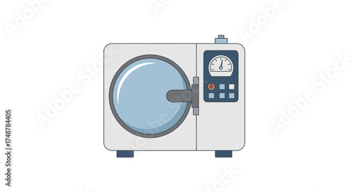 Depicting a Clean Autoclave Sterilizer Essential for Medical Hygiene