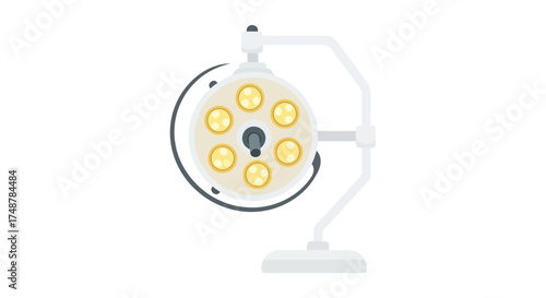 Detailed surgical lamp perfect for creating medical visualization or design