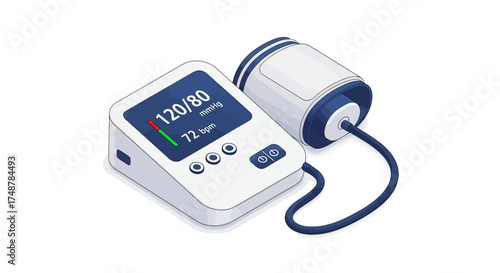 Digital Blood Pressure Monitor for Healthcare or Personal Monitoring