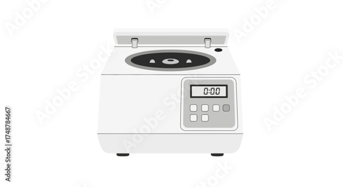 Illustration of laboratory centrifuge for biomedical separation process