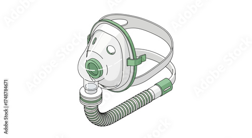 Illustrative continuous positive airway pressure (CPAP) mask equipment