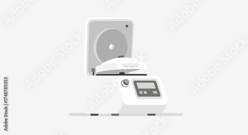 Modern laboratory equipment vector illustration for clinical analysis